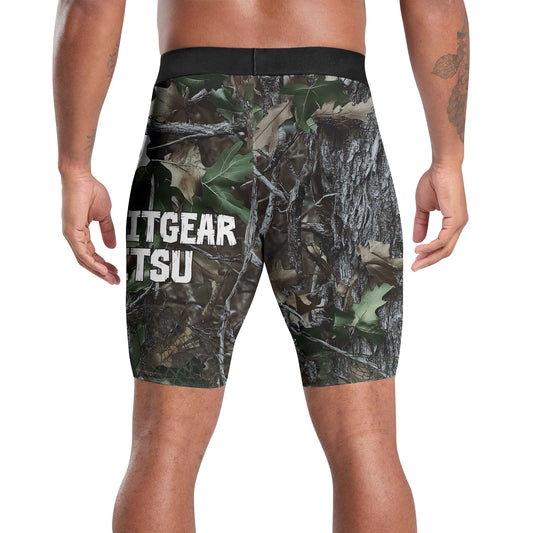 Forest Camouflage Jiu Jitsu Compression Shorts