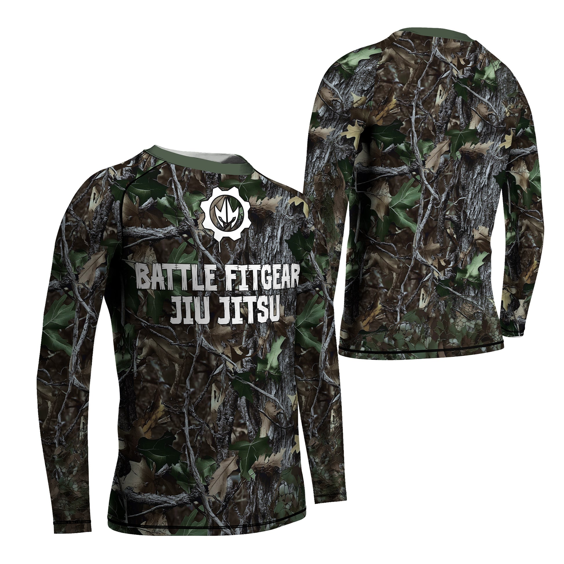 Forest Camouflage Jiu Jitsu Kids Rash Guard