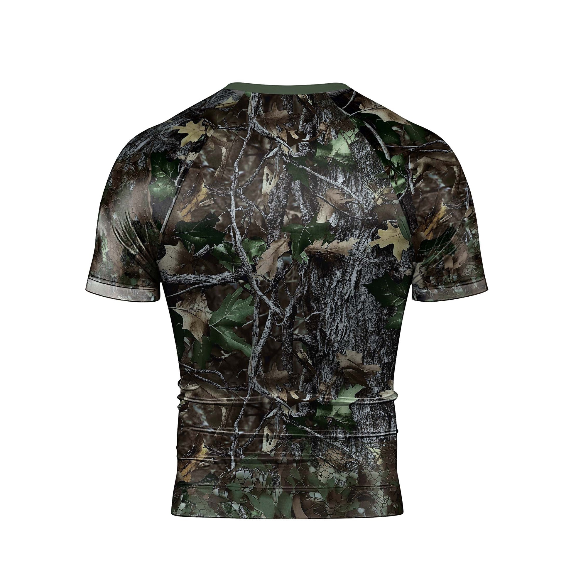 Forest Camouflage Jiu Jitsu Men's Short Sleeve Rash Guard
