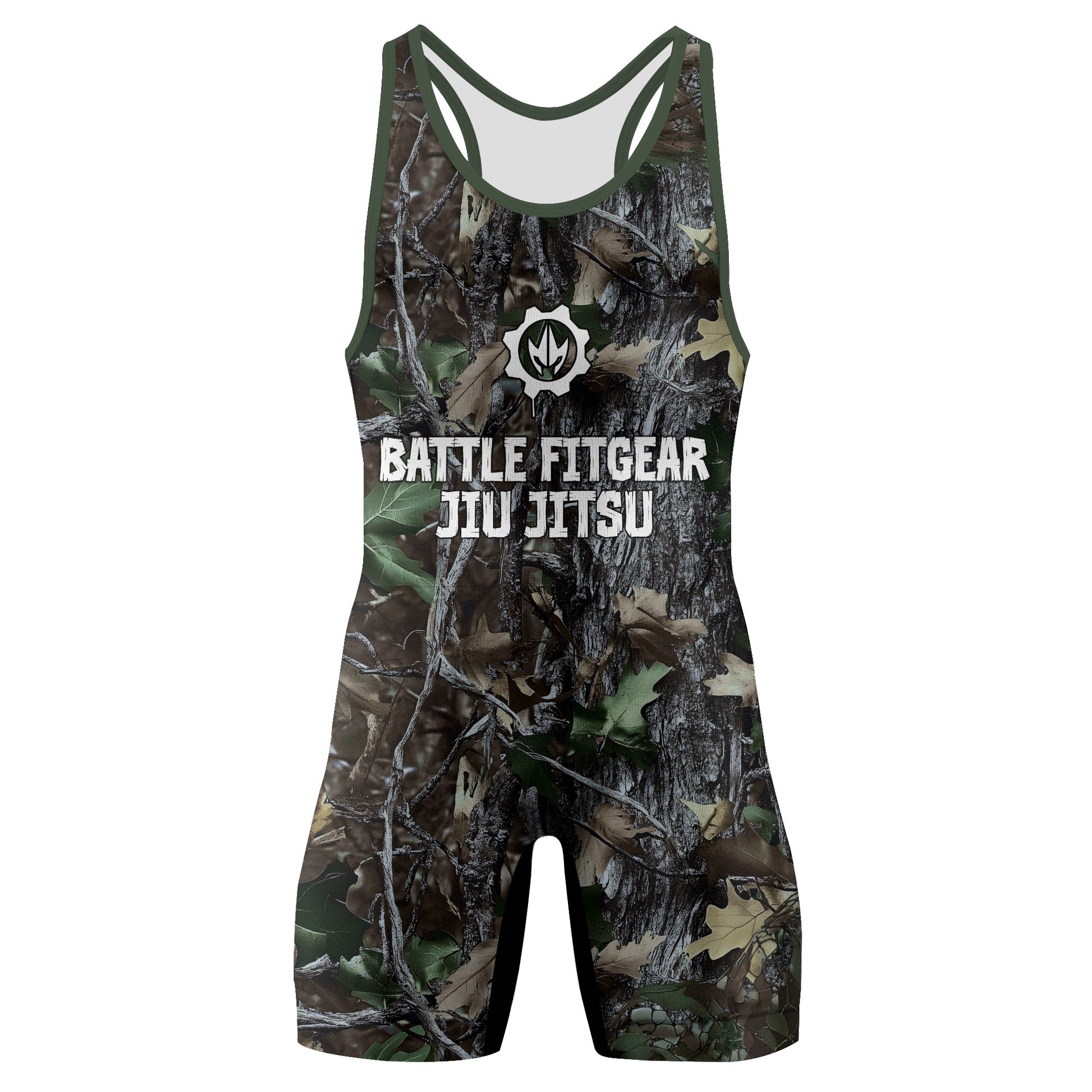 Forest Camouflage Jiu Jitsu Wrestling Singlets