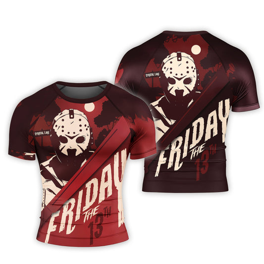 Friday the 13th Men's Short Sleeve Rash Guard