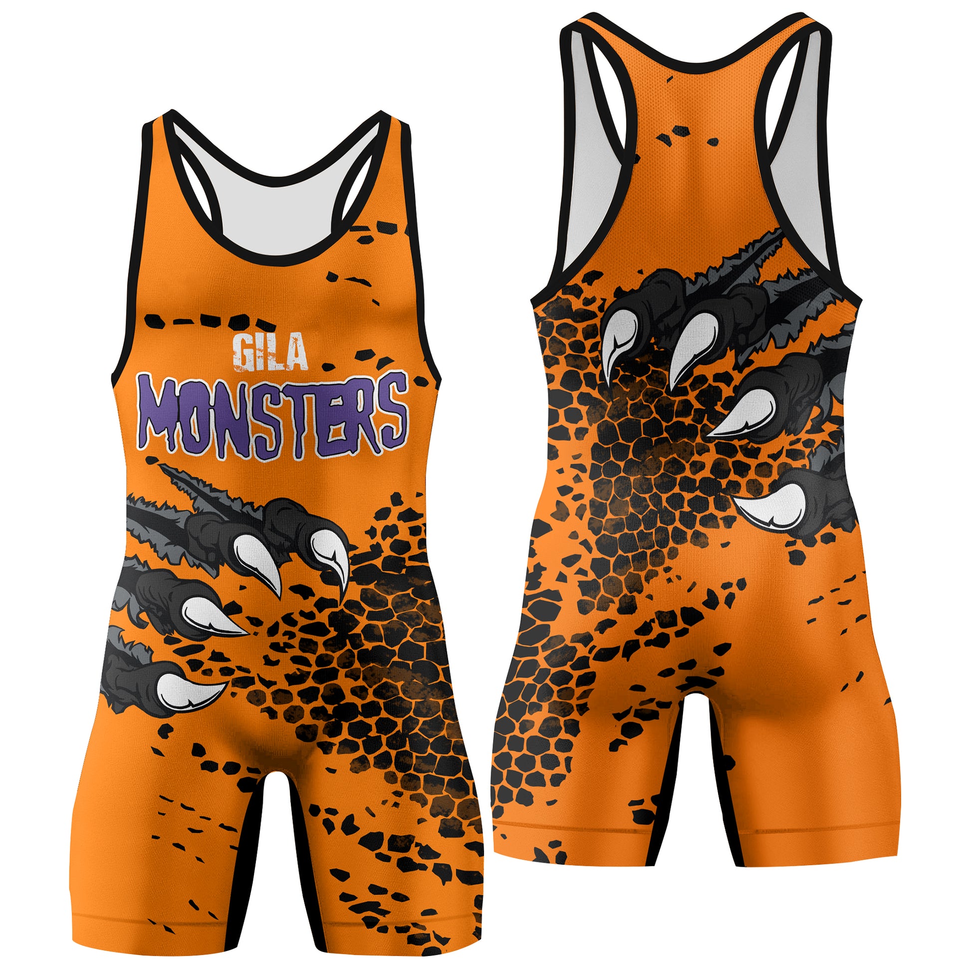 Custom Gila Monster Wrestling Singlets