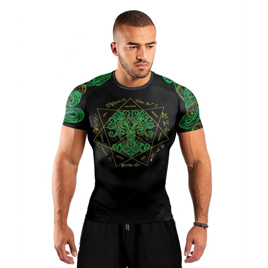 Viking World Tree Men's Short Sleeve Rash Guard - BattleFitGear