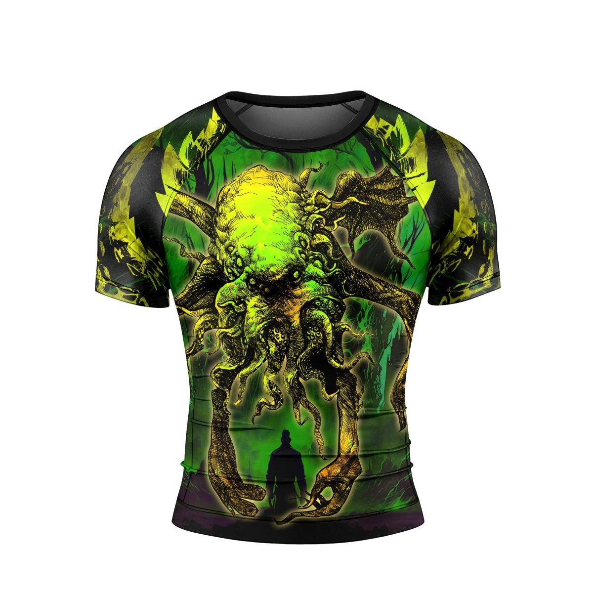 Hungry Of Cthulhu Short Sleeve Rash Guard - BattleFitGear