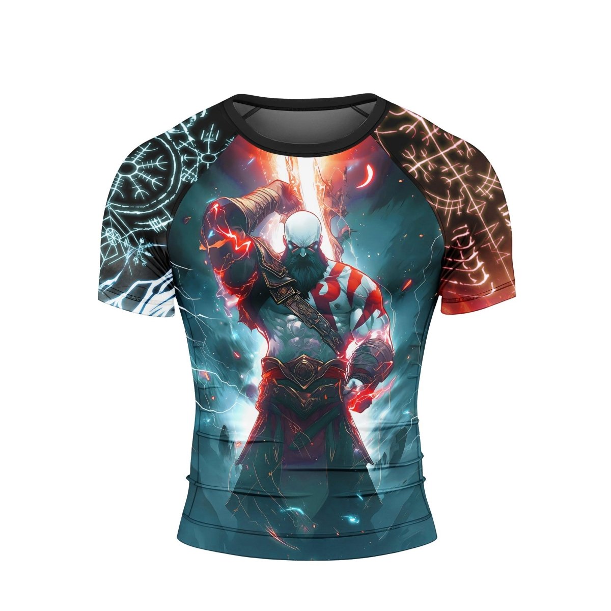 God Of War Short Sleeve Rash Guard - BattleFitGear