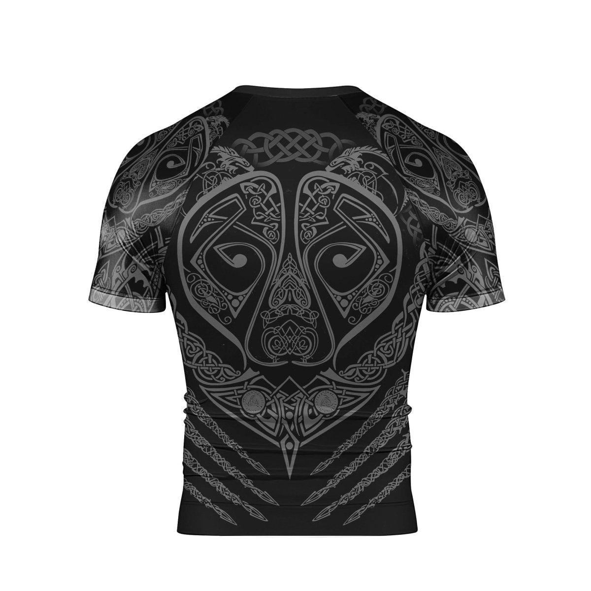 Viking Berserker Men's Short Sleeve Rash Guard - BattleFitGear