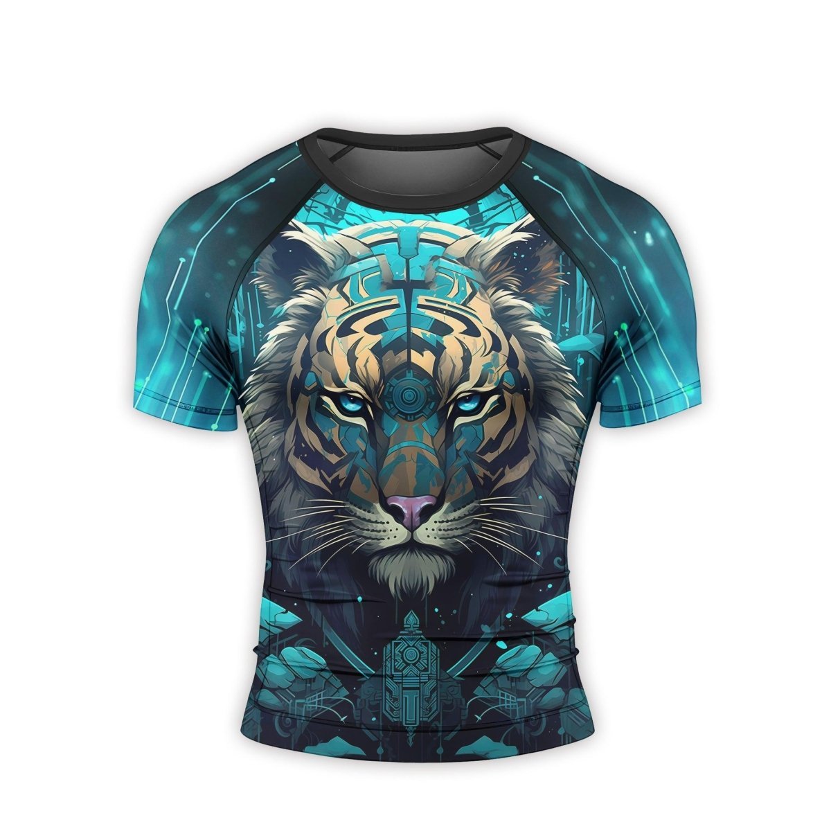 Tiger Light Men's Short Sleeve Rash Guard - BattleFitGear