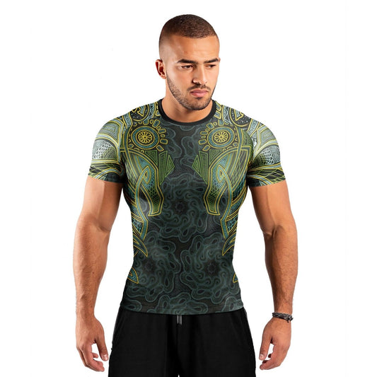 Viking Wildlife Natural Short Sleeve Rash Guard - BattleFitGear