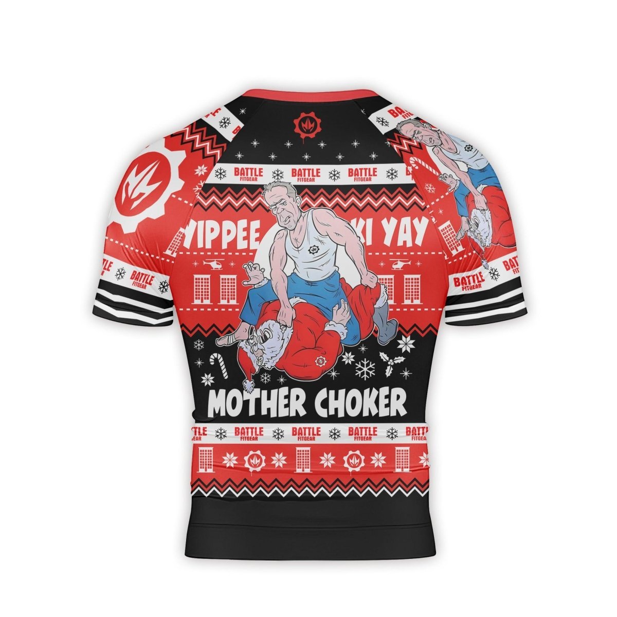 Yippe Ki - Yay Mother Choker Short Sleeve Rash Guard - BattleFitGear