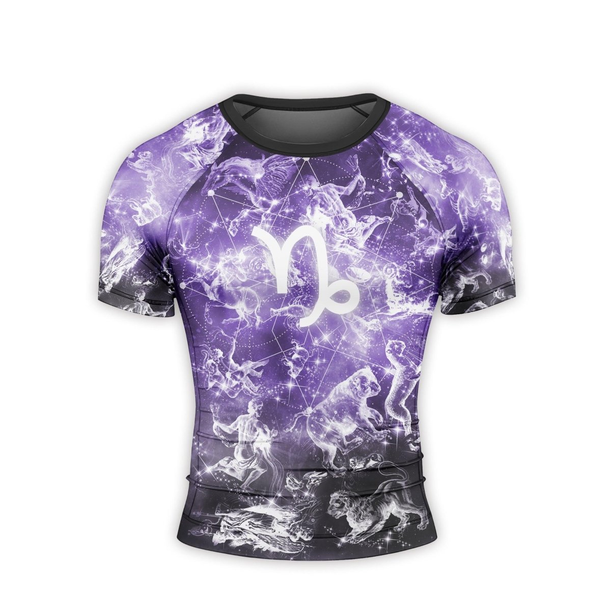 Personalized Zodiac Capricorn Short Sleeve Rash Guard - BattleFitGear