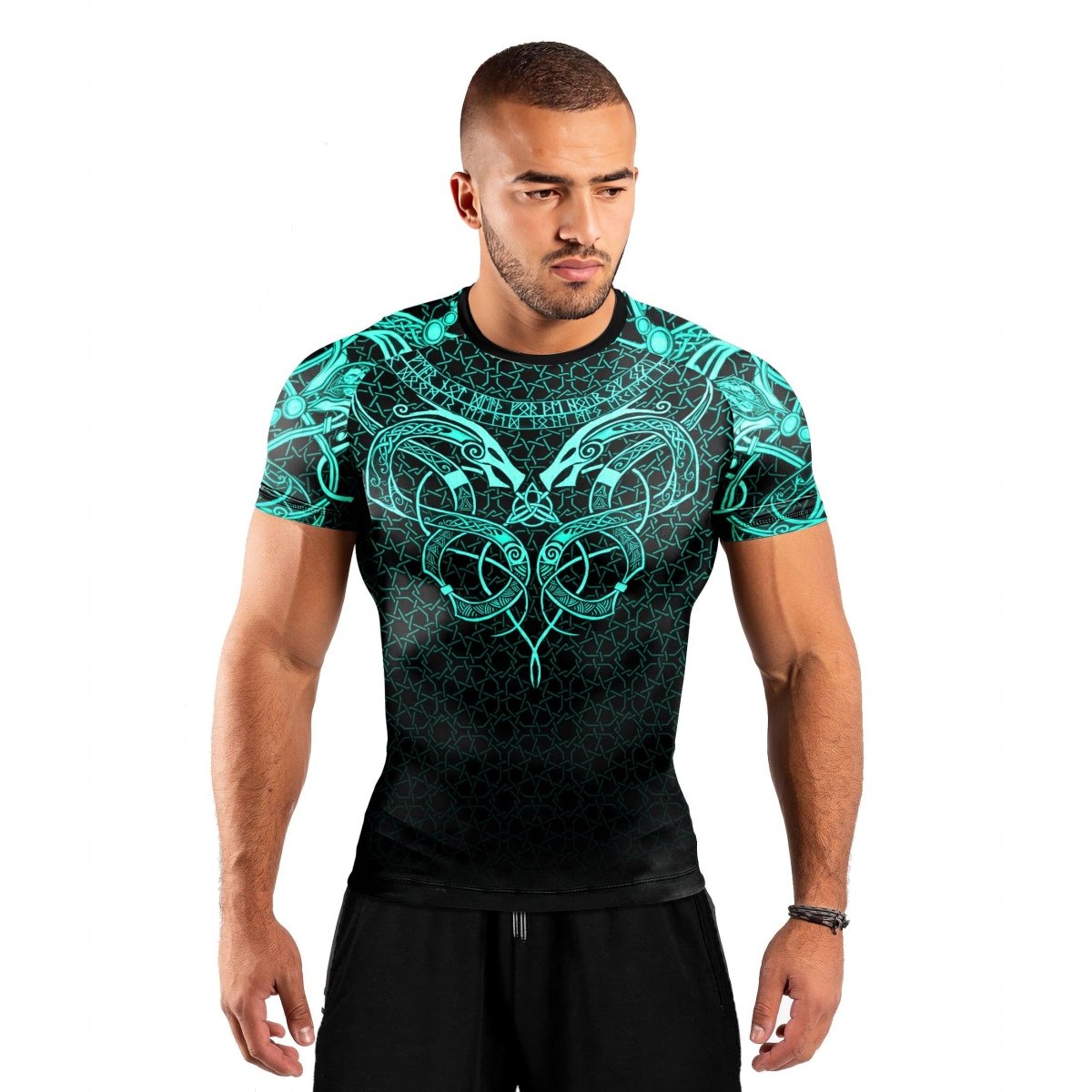 Viking Jormungandr Short Sleeve Rash Guard - BattleFitGear