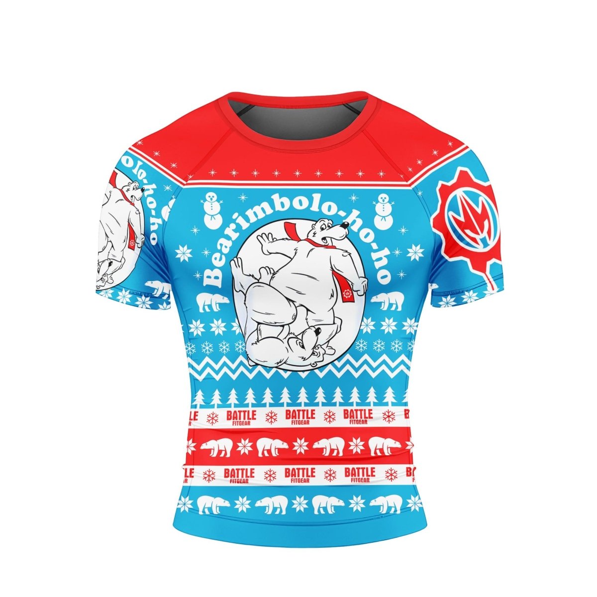 Bearimbolo - Ho - Ho Short Sleeve Rash Guard - BattleFitGear