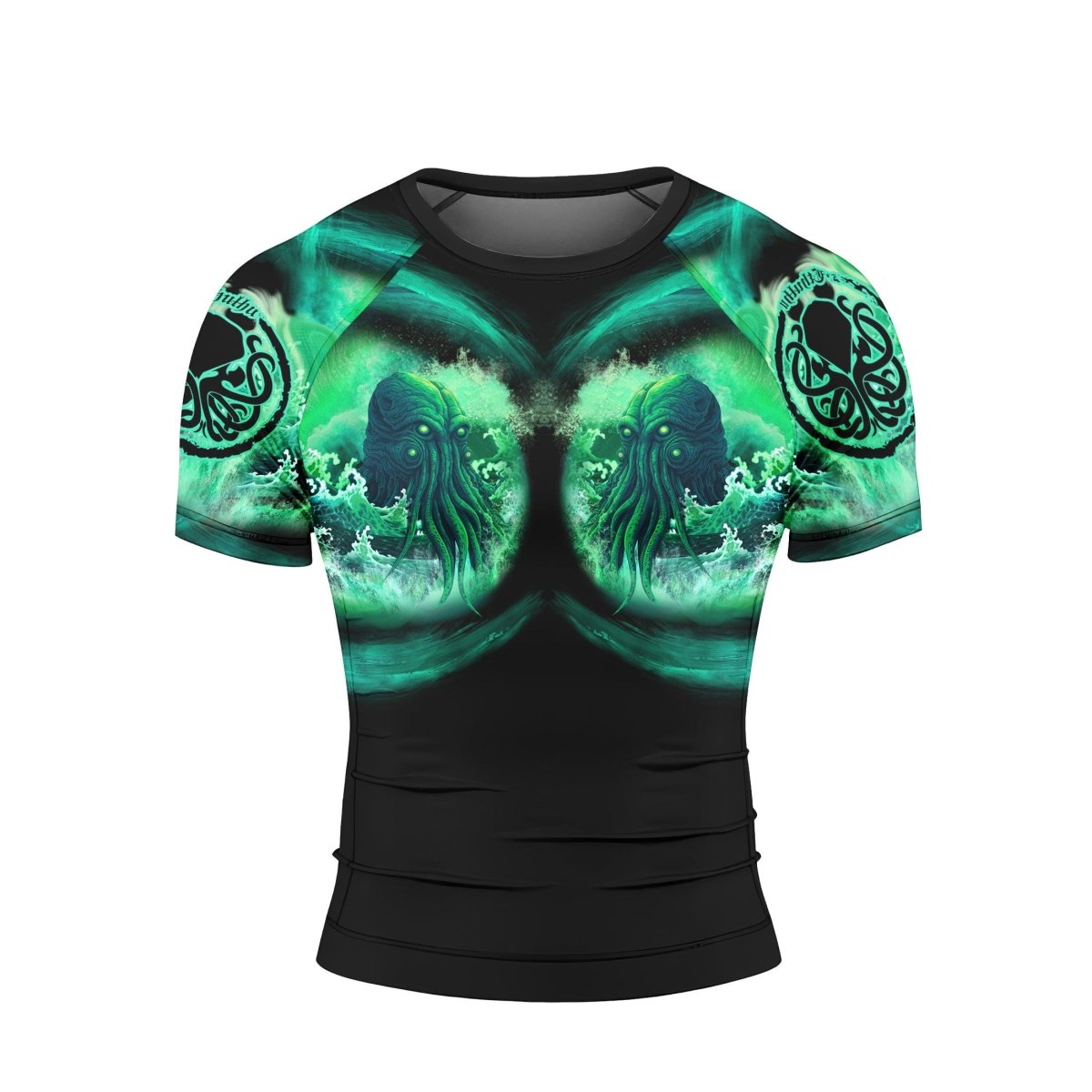 King Of DarkSea Cthulhu Short Sleeve Rash Guard - BattleFitGear