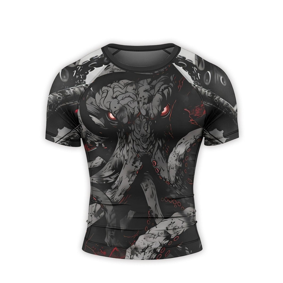 Darkness Cthulhu Men's Short Sleeve Rash Guard - BattleFitGear