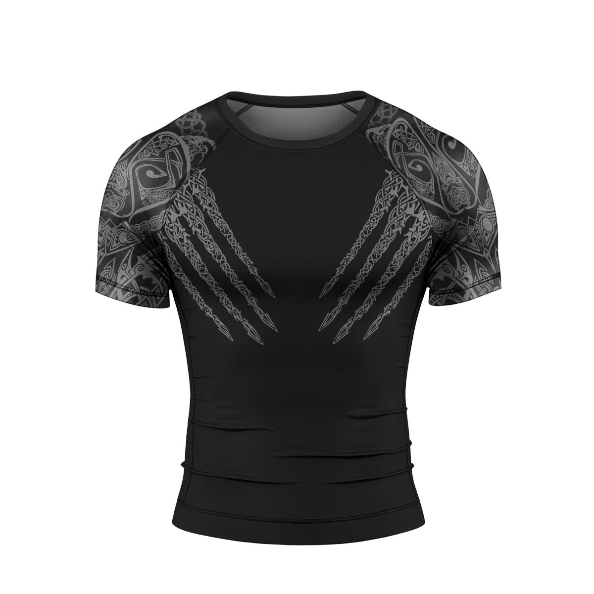 Viking Berserker Men's Short Sleeve Rash Guard - BattleFitGear