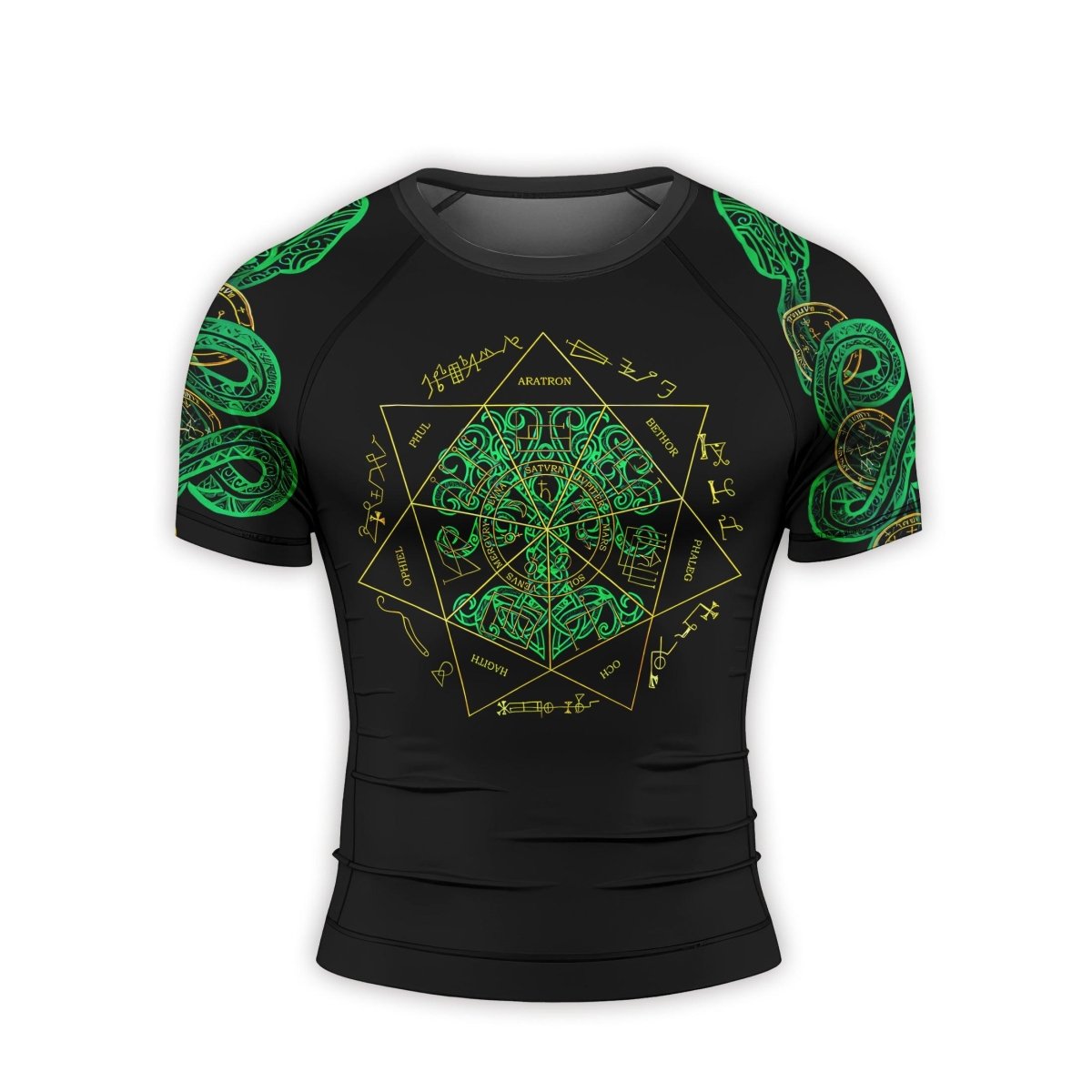 Viking World Tree Men's Short Sleeve Rash Guard - BattleFitGear