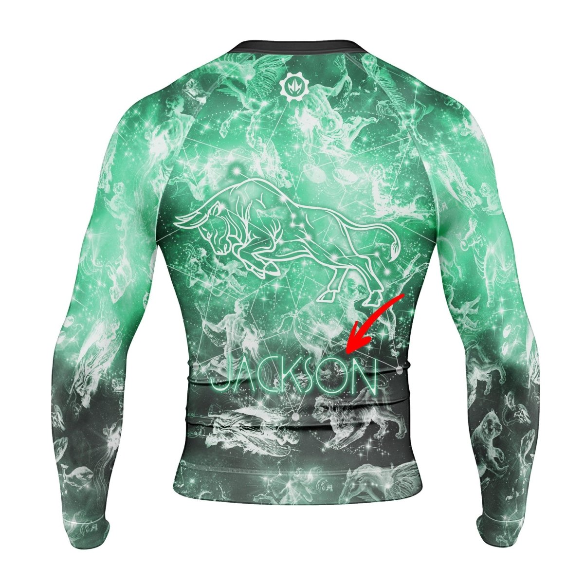 Personalized Zodiac Taurus Long Sleeve Rash Guard - BattleFitGear