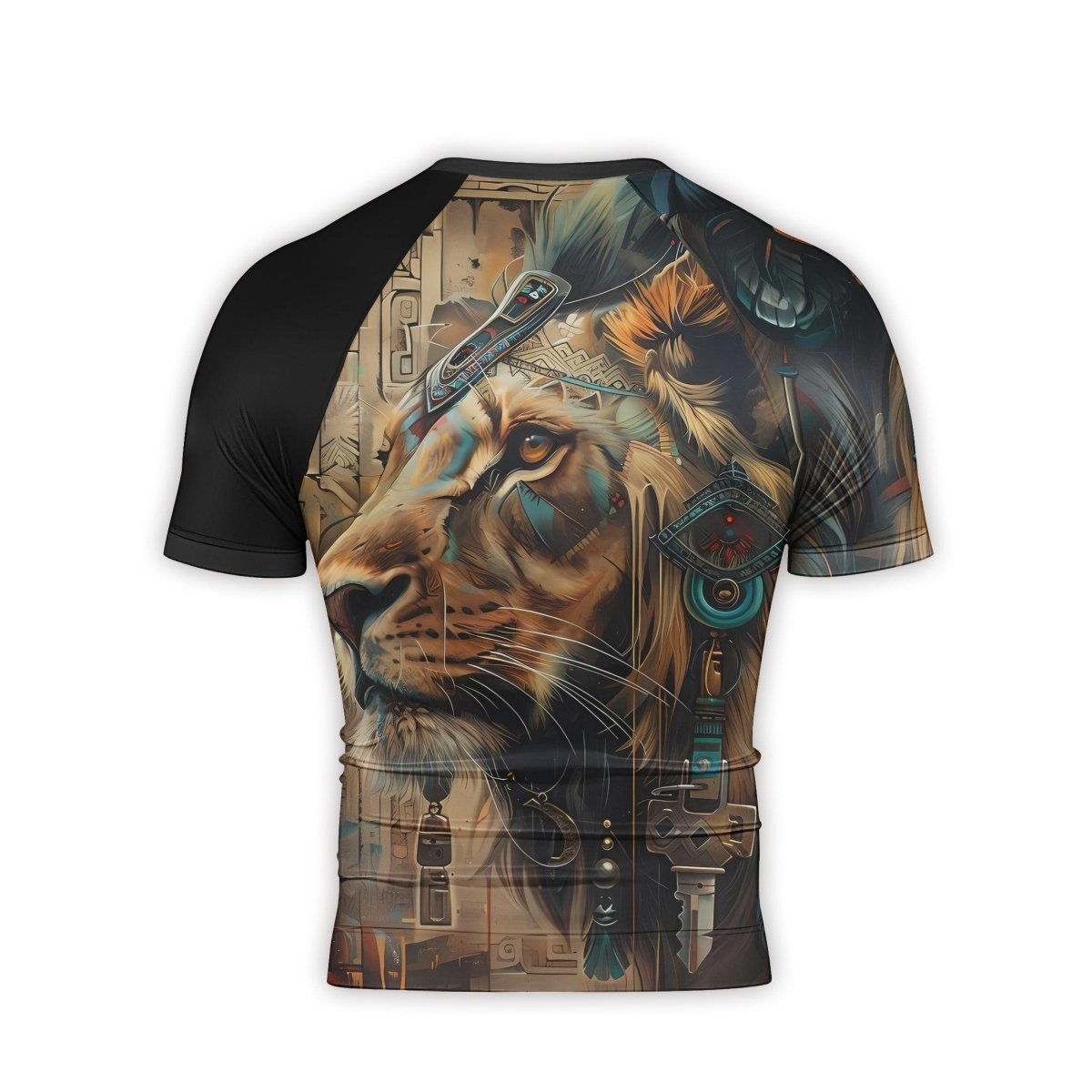 Acient Lion Men's Short Sleeve Rash Guard - BattleFitGear