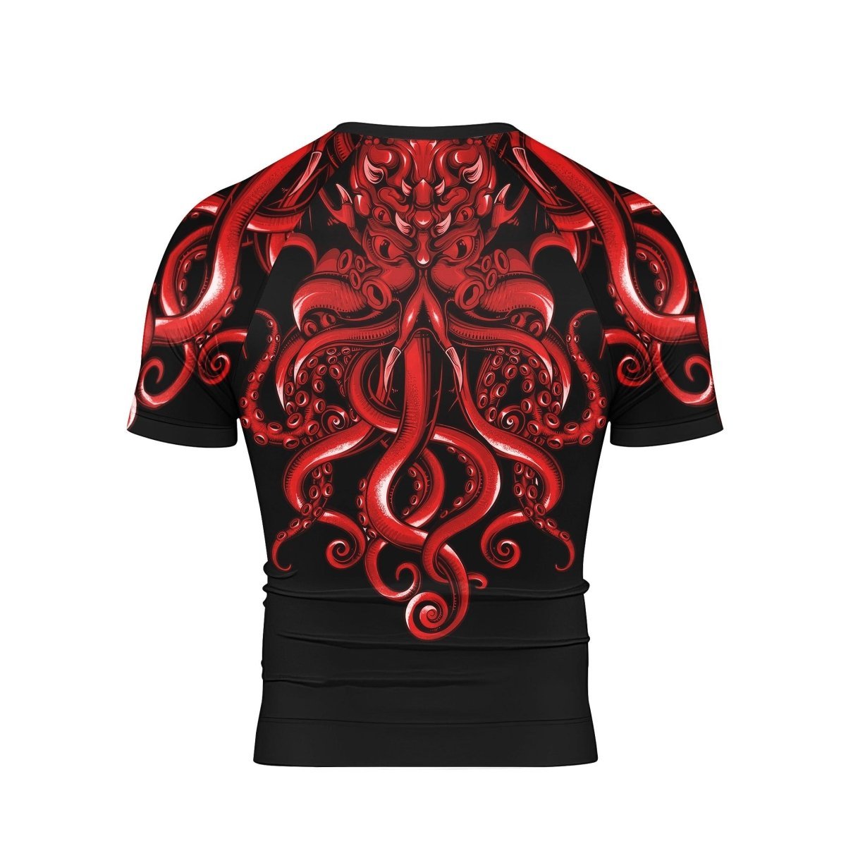 The Call Of Cthulhu RED Short Sleeve Rash Guard - BattleFitGear