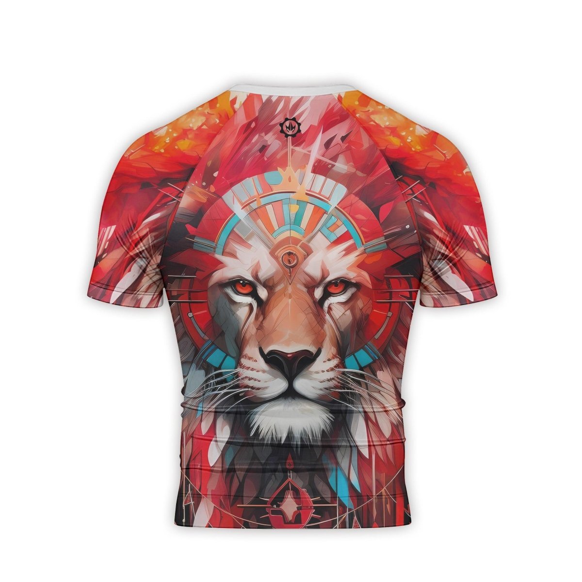 Lion Native Men's Short Sleeve Rash Guard - BattleFitGear