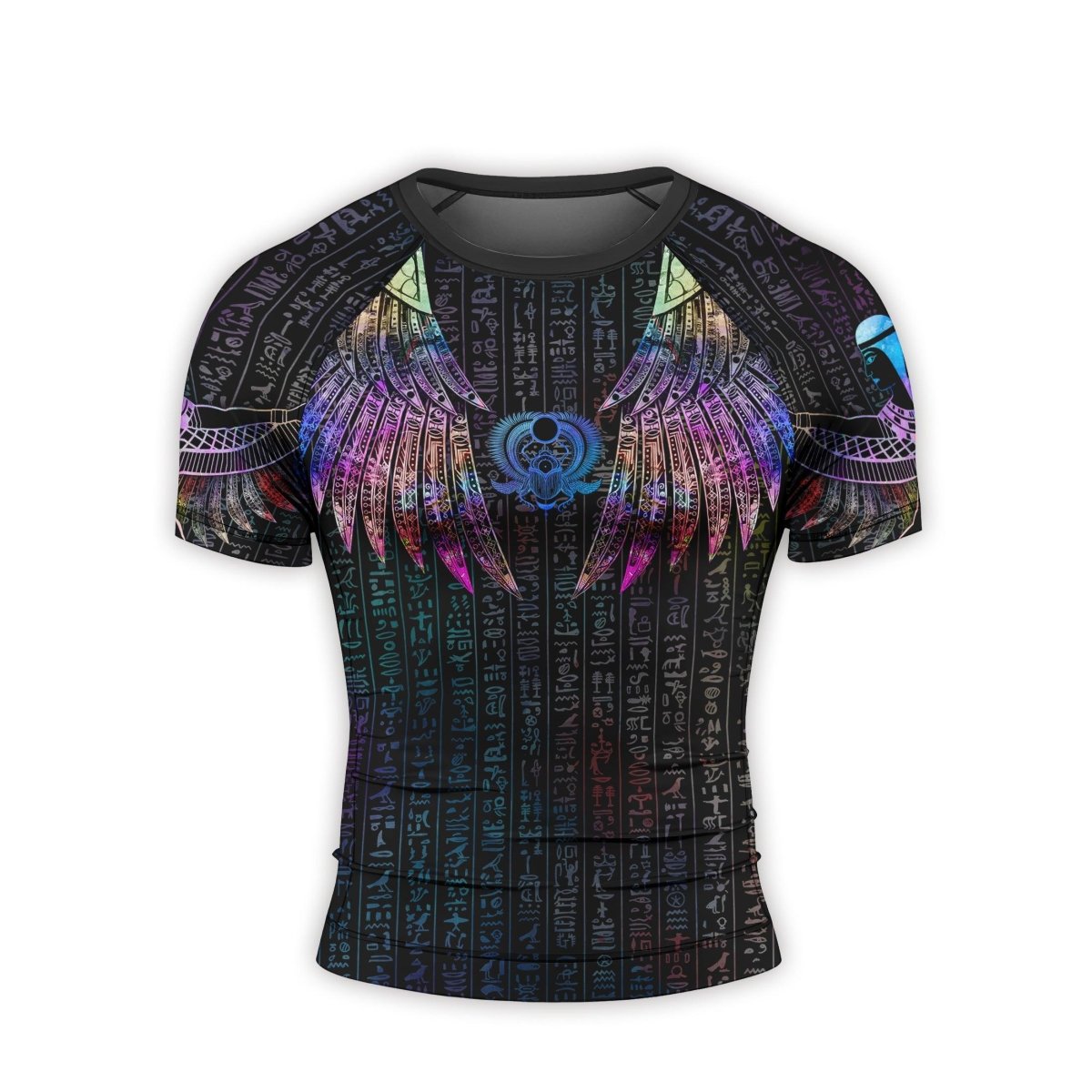 Goddess Of Motherly Love Aset Men's Short Sleeve Rash Guard - BattleFitGear