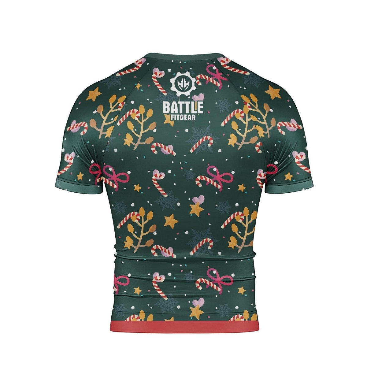 Merry Xmas Short Sleeve Rash Guard - BattleFitGear