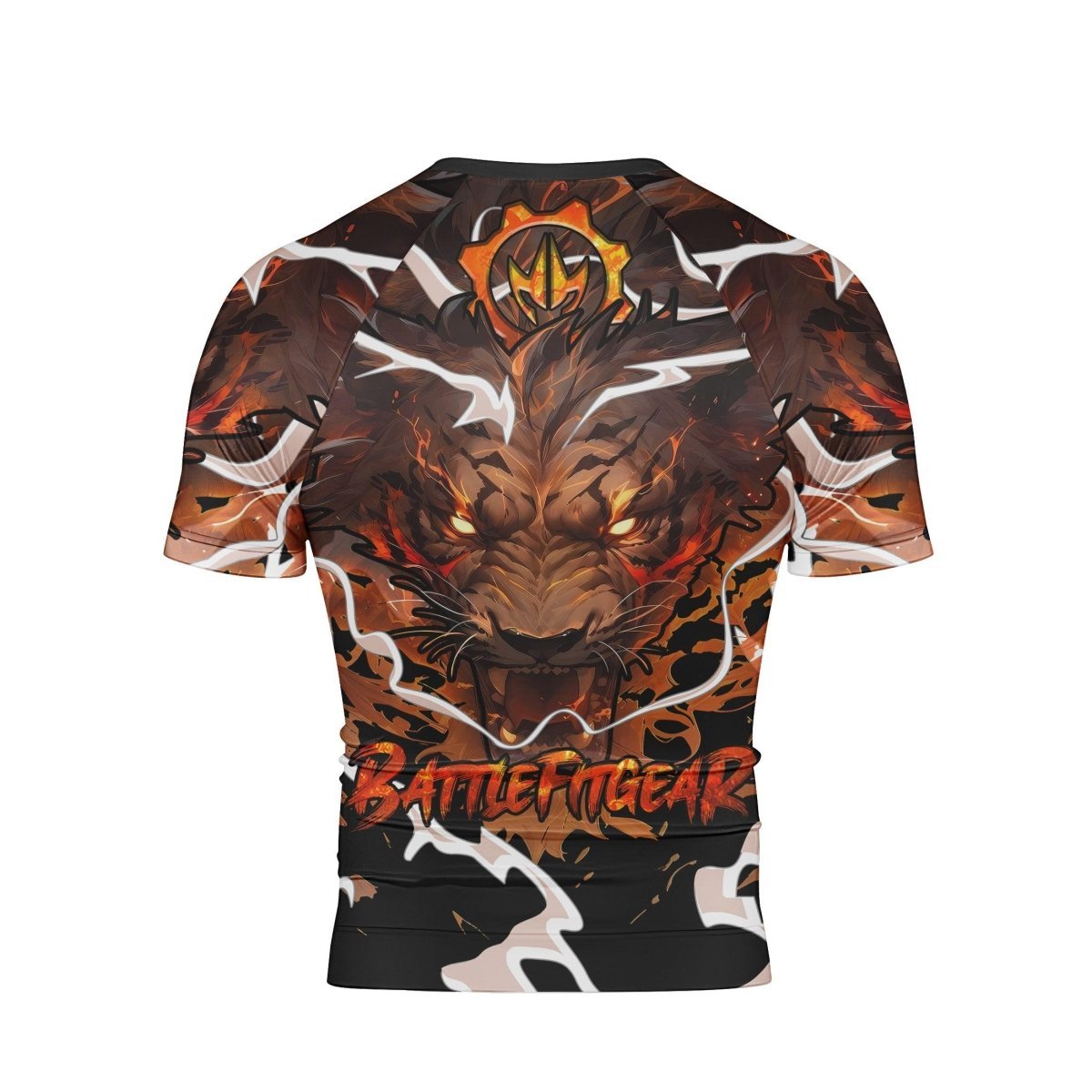 Thunder Lion Short Sleeve Rash Guard - BattleFitGear