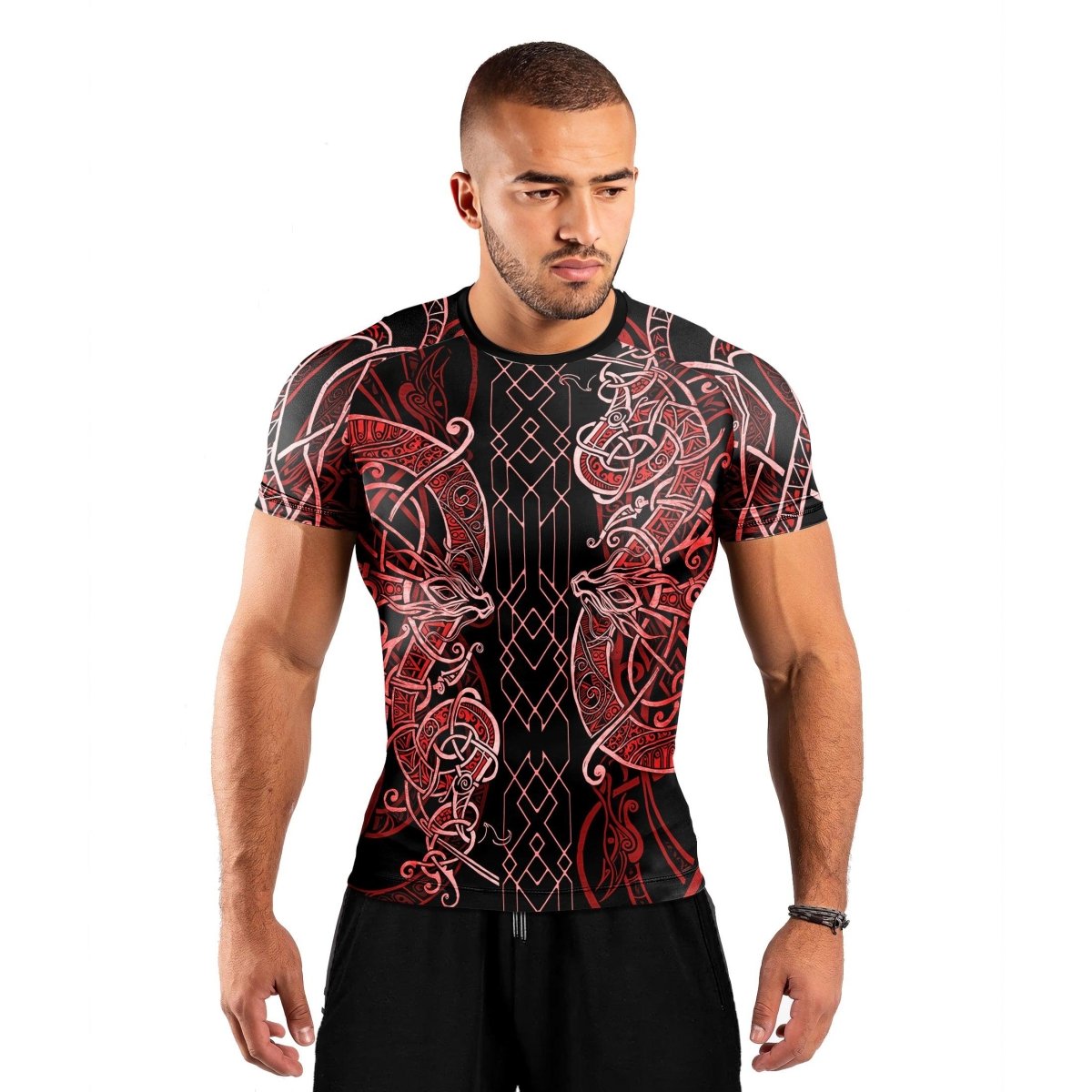 Viking Dragon Short Sleeve Rash Guard - BattleFitGear