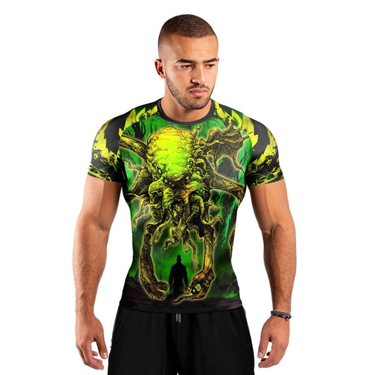 Hungry Of Cthulhu Short Sleeve Rash Guard - BattleFitGear