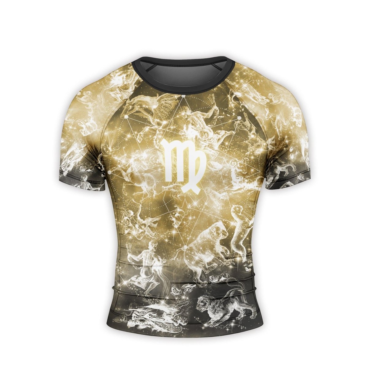 Personalized Zodiac Virgo Short Sleeve Rash Guard - BattleFitGear