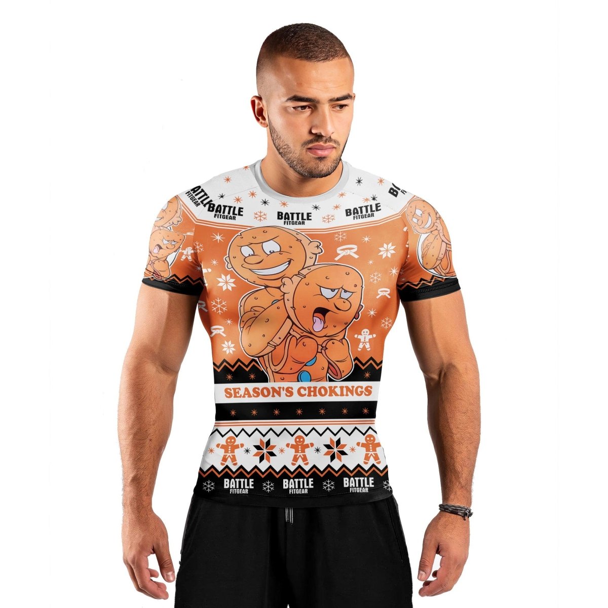 Season's Chokings Short Sleeve Rash Guard - BattleFitGear