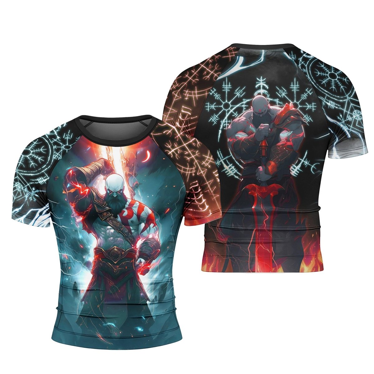 God Of War Short Sleeve Rash Guard - BattleFitGear