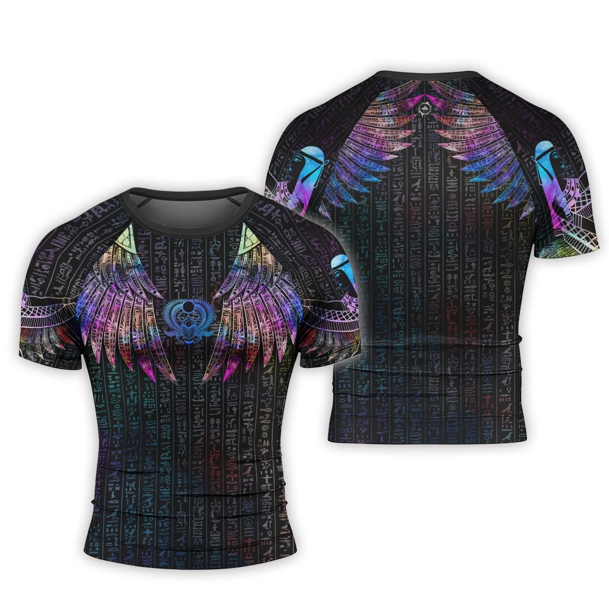 Goddess Of Motherly Love Aset Men's Short Sleeve Rash Guard - BattleFitGear