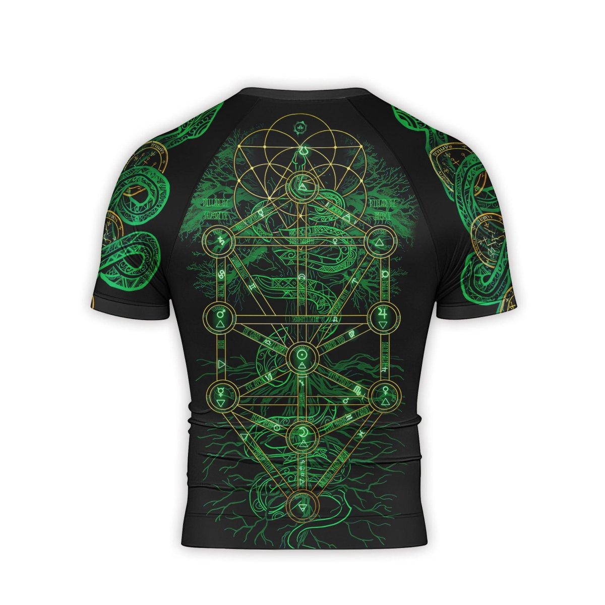 Viking World Tree Men's Short Sleeve Rash Guard - BattleFitGear