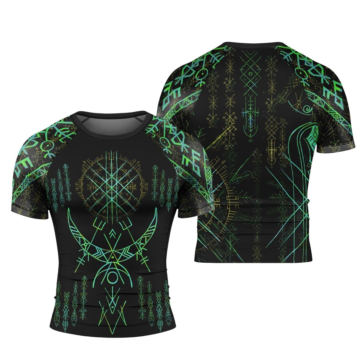 Valkyrie Warriors Of Odin Short Sleeve Rash Guard - BattleFitGear