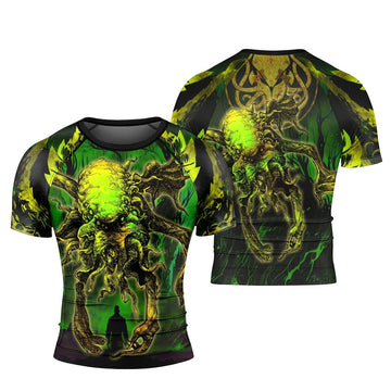 Hungry Of Cthulhu Short Sleeve Rash Guard - BattleFitGear