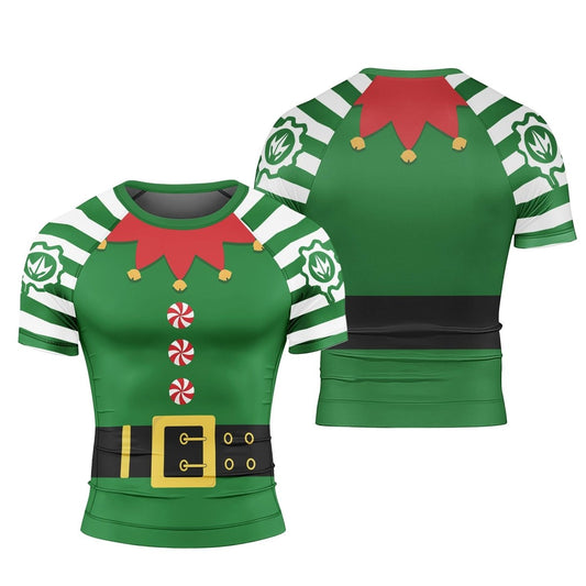 Santa's Elf Short Sleeve Rash Guard - BattleFitGear