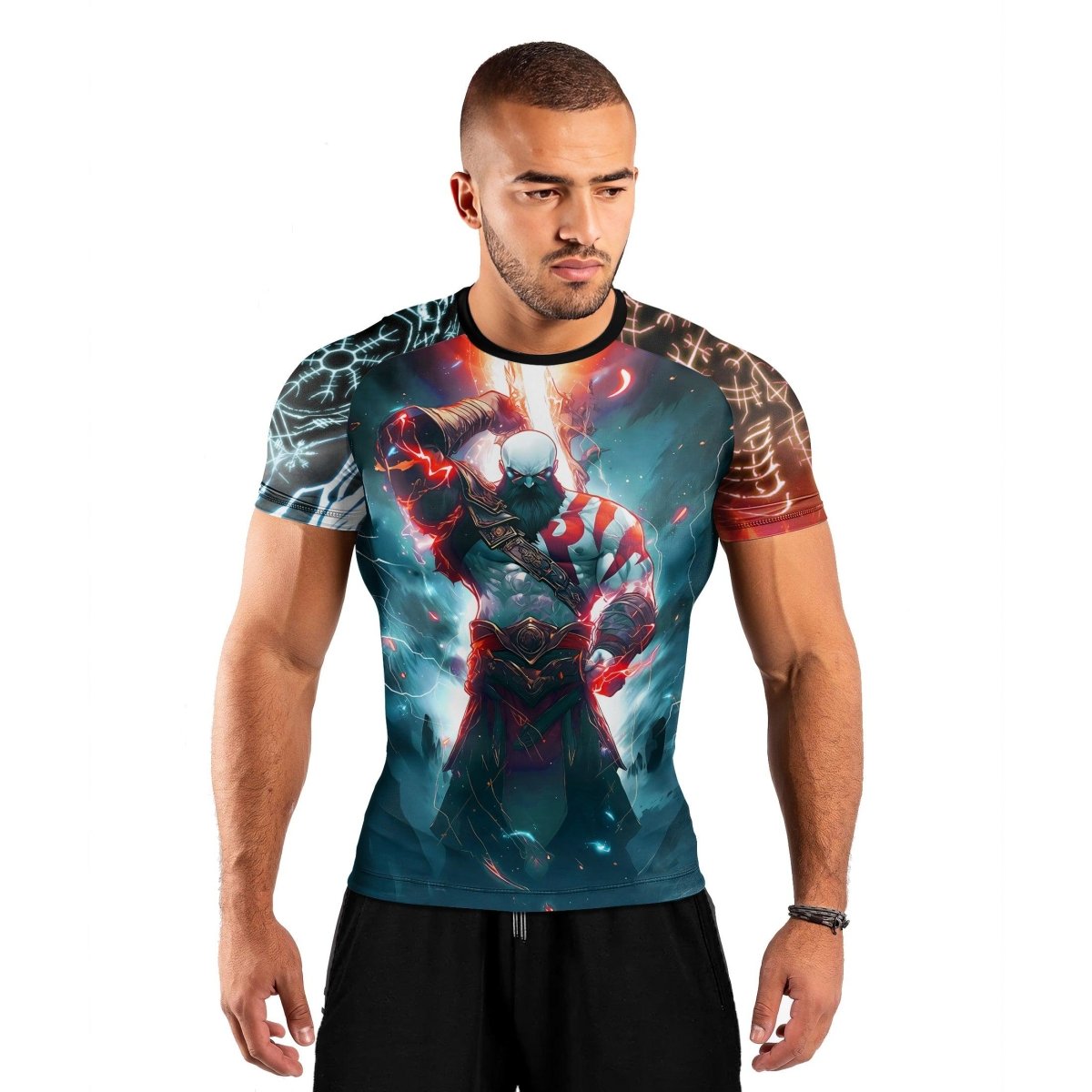 God Of War Short Sleeve Rash Guard - BattleFitGear