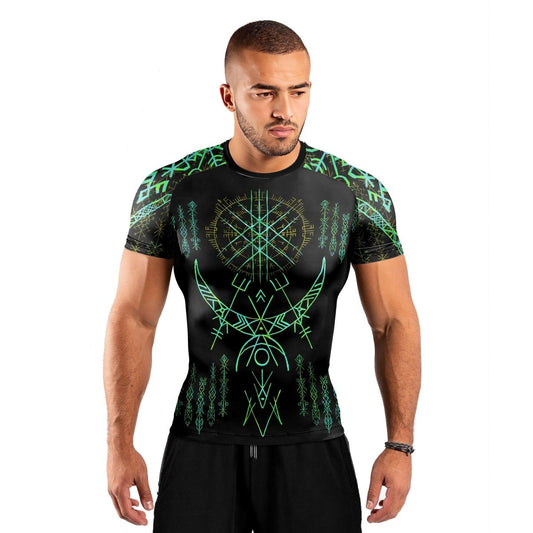 Valkyrie Warriors Of Odin Short Sleeve Rash Guard - BattleFitGear