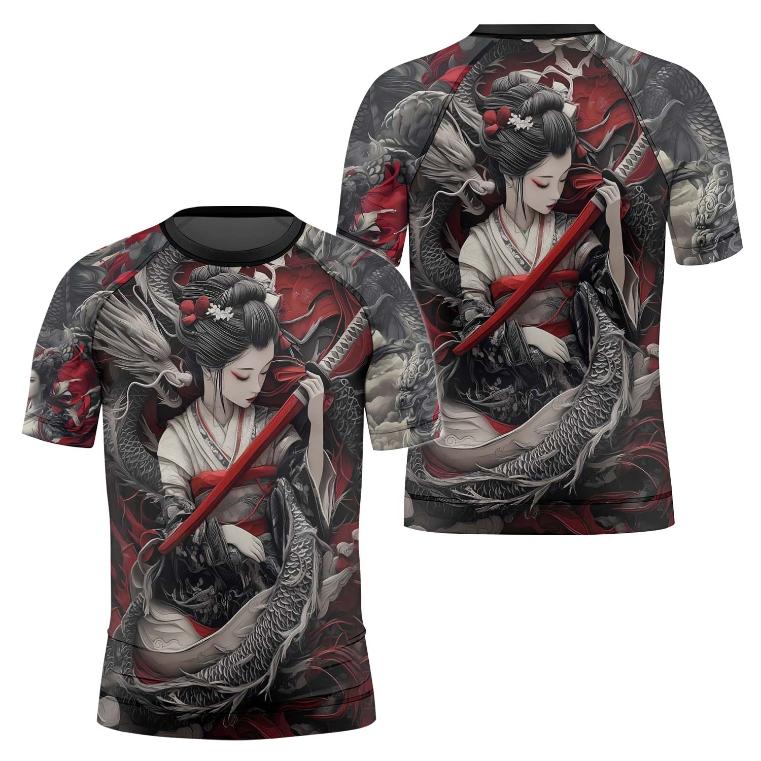 Geisha Samurai Kids Rash Guard - BattleFitGear
