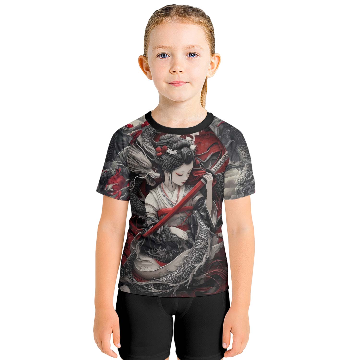 Geisha Samurai Kids Rash Guard - BattleFitGear