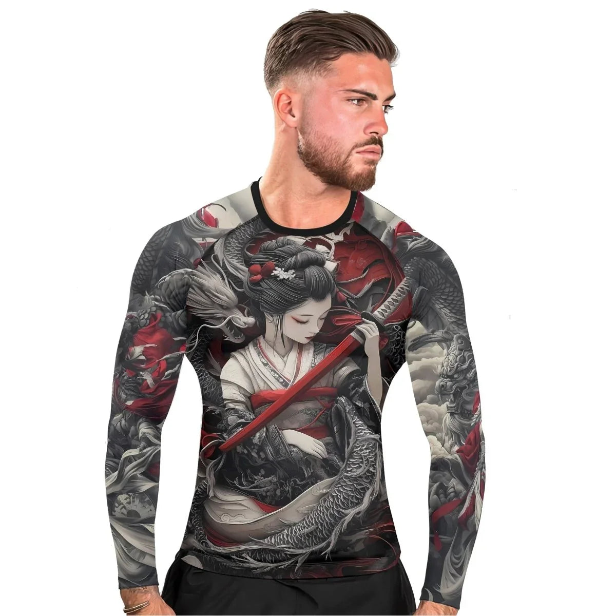 Samurai Musashi Long Sleeve Rash Guard | Samurai Compression Shirt