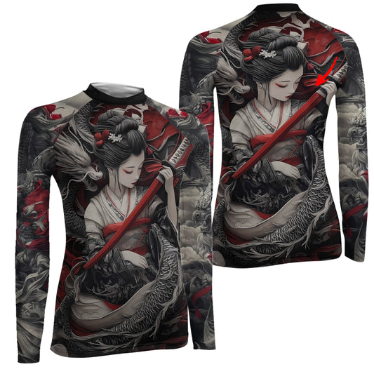 Geisha Samurai Women's Long Sleeve Rash Guard