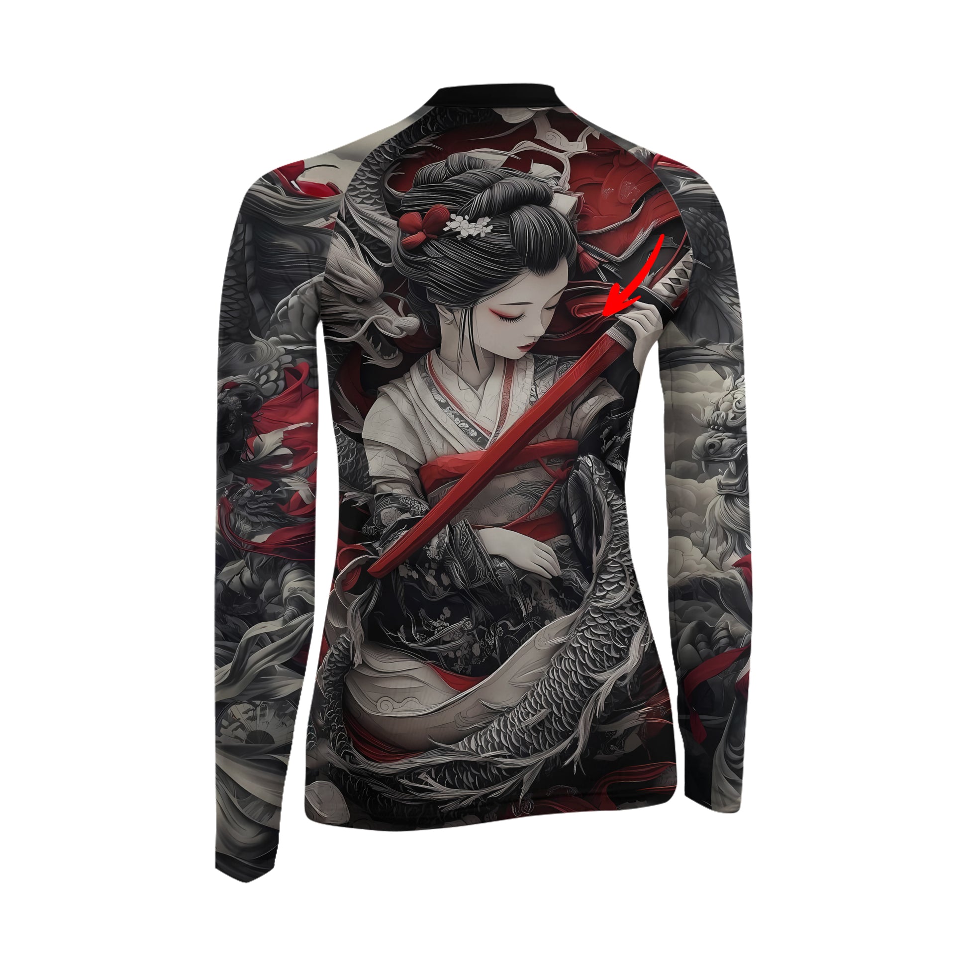 Geisha Samurai Women's Long Sleeve Rash Guard