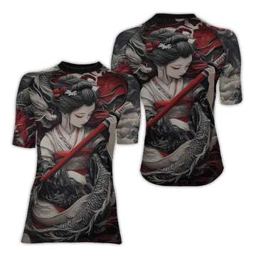Geisha Samurai Women's Short Sleeve Rash Guard