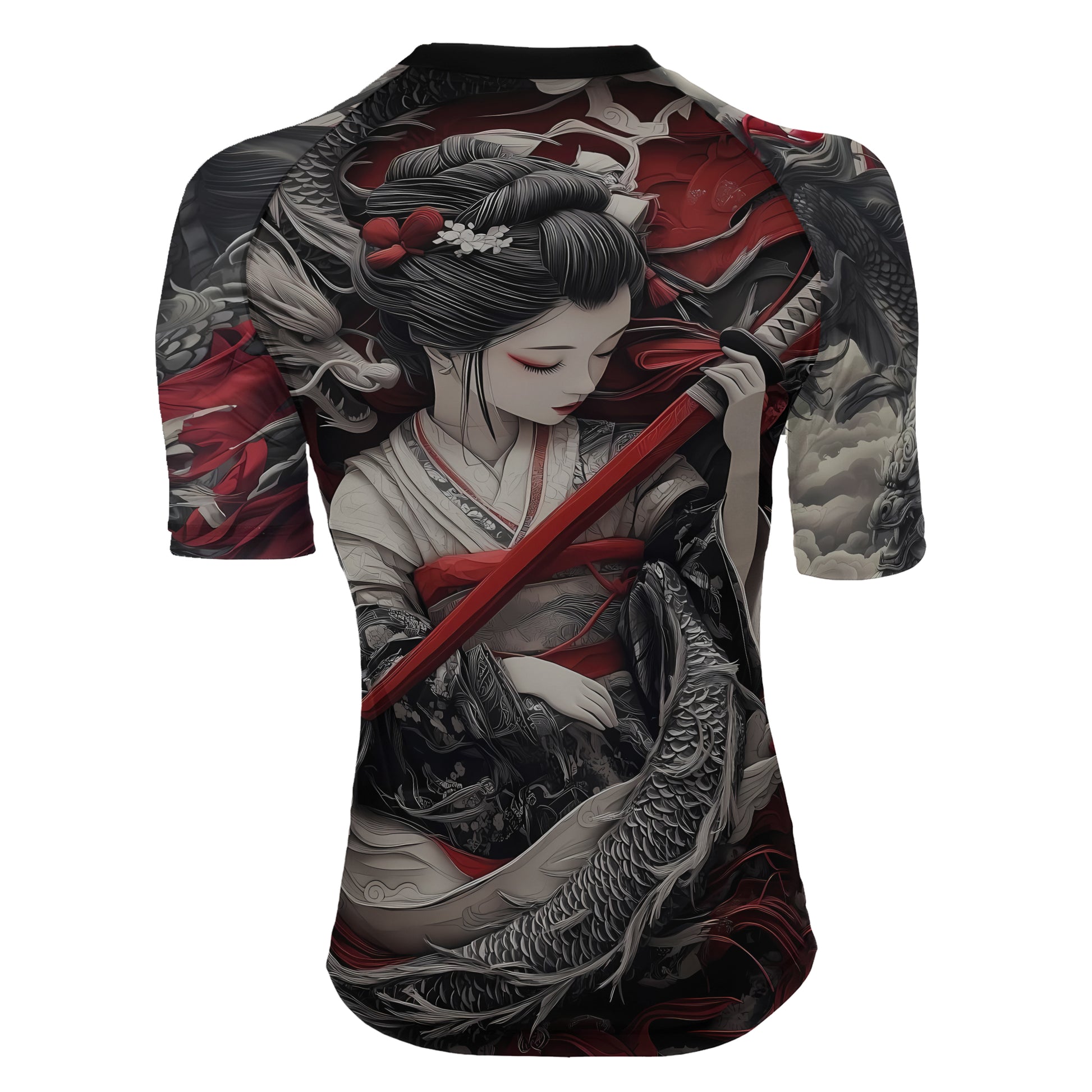 Geisha Samurai Women's Short Sleeve Rash Guard