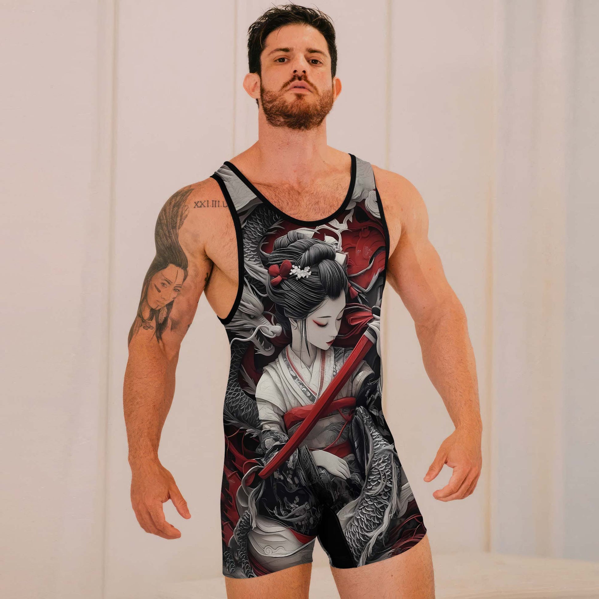 Geisha Samurai Wrestling Singlets