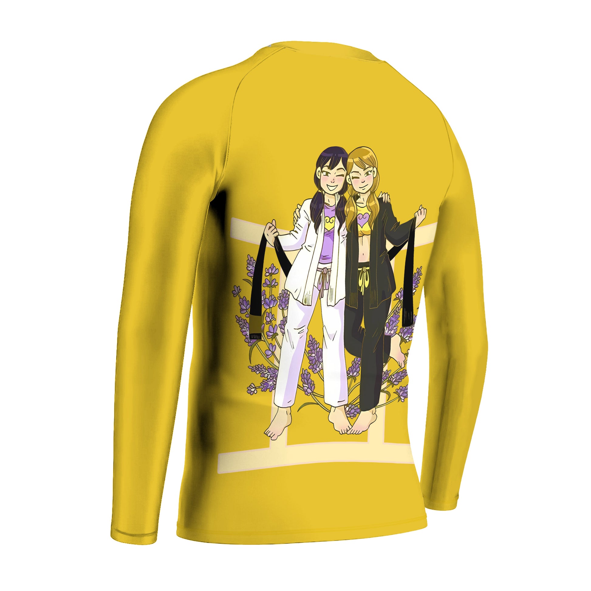 Gemini Zodiac Mom Kids Rash Guard