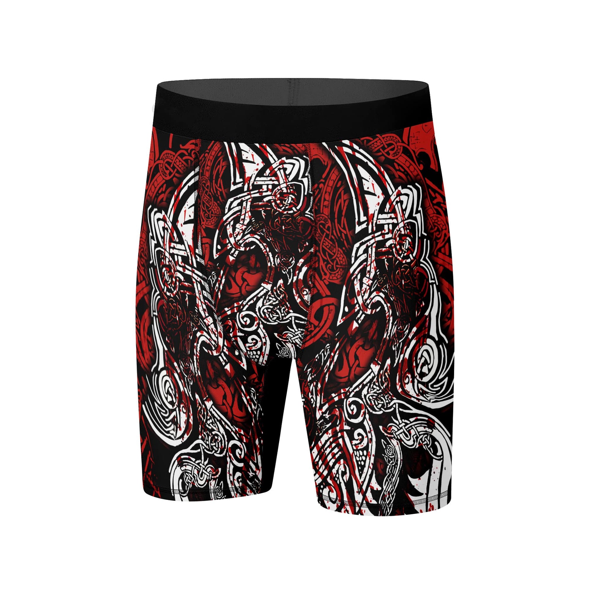 Geri & Freki Blood Tattoo Viking Compression Shorts