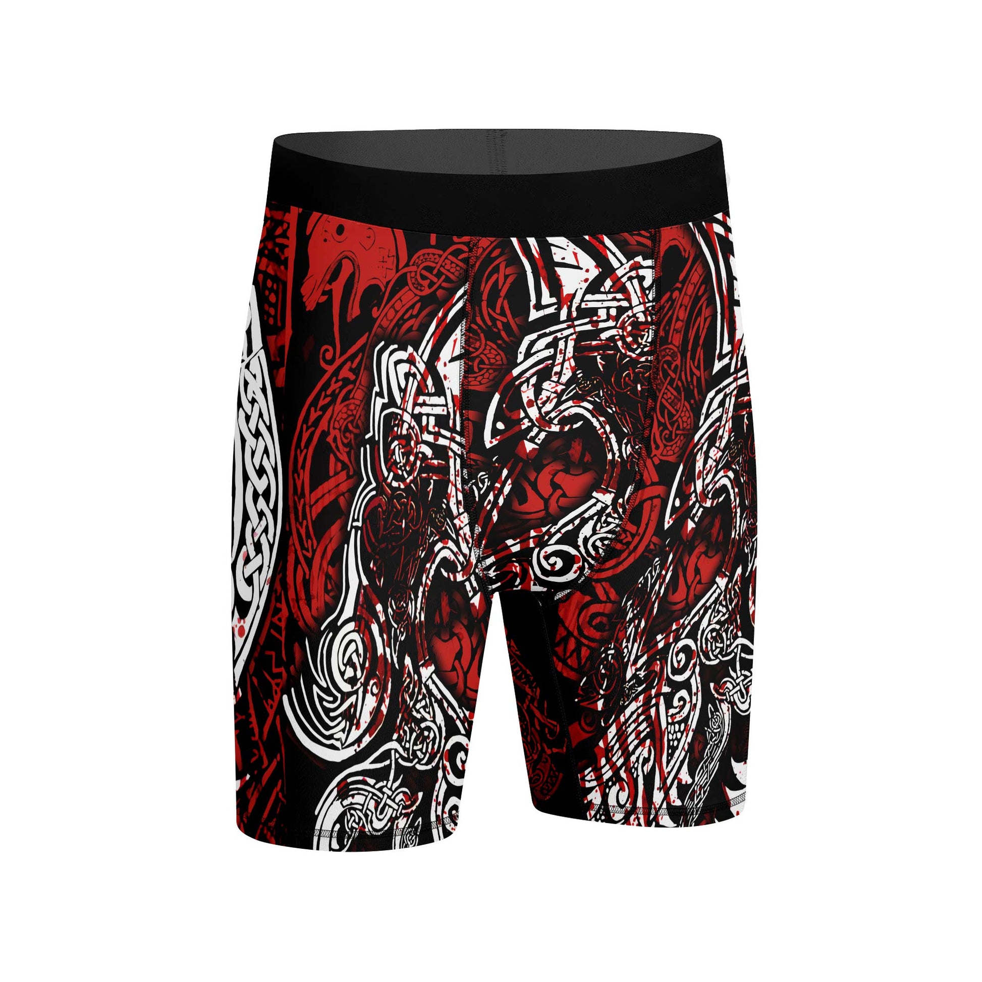 Geri & Freki Blood Tattoo Viking Compression Shorts